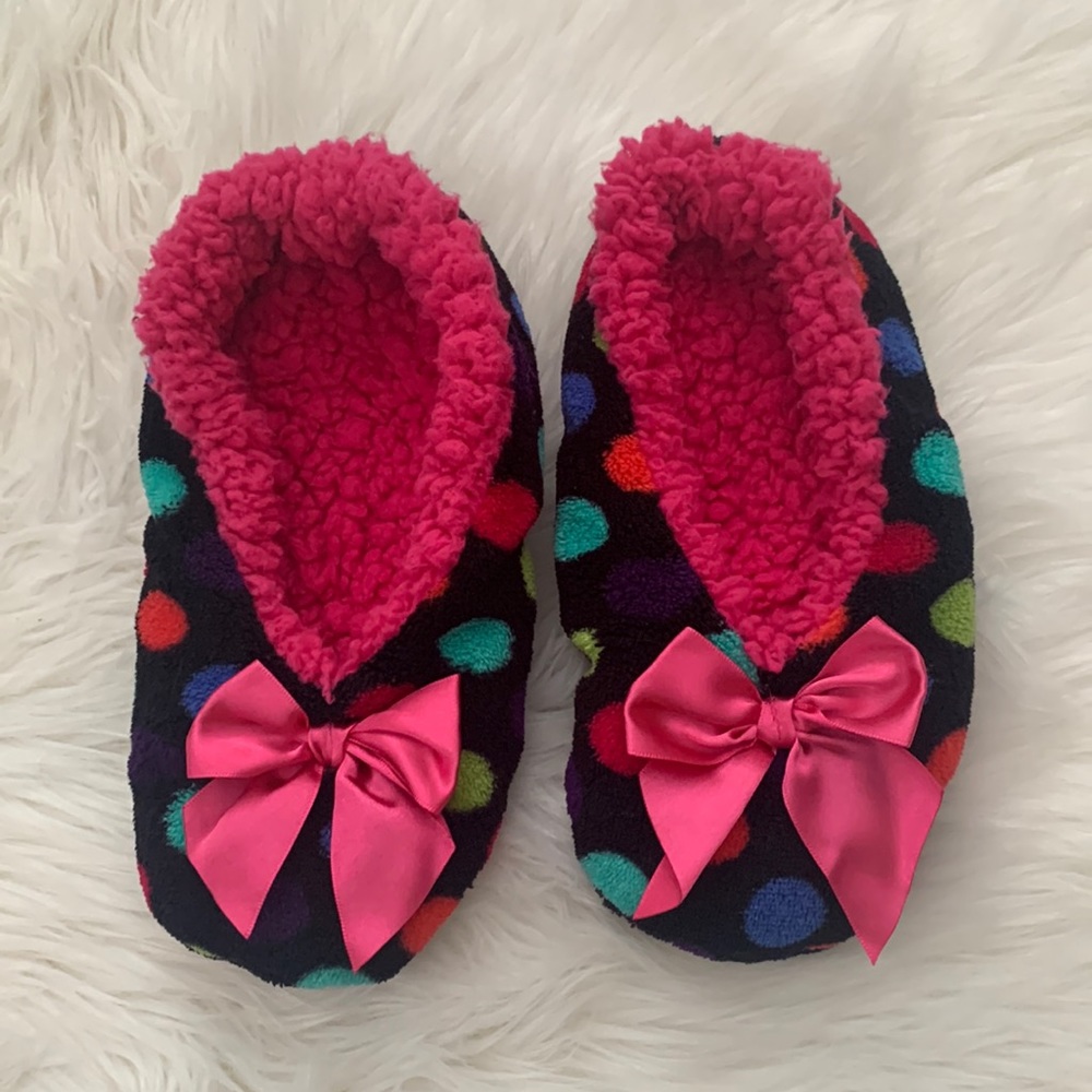 3/$15 Polka Dot Slippers